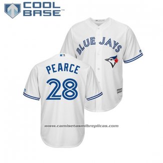 Camiseta Beisbol Hombre Toronto Blue Jays Steve Pearce Cool Base Primera Blanco