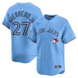 Camiseta Beisbol Hombre Toronto Blue Jays Vladimir Guerrero Jr Alterno Limited Azul Claro