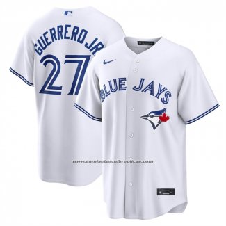 Camiseta Beisbol Hombre Toronto Blue Jays Vladimir Guerrero Jr Primera Replica Blanco