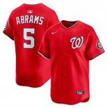 Camiseta Beisbol Hombre Washington Nationals CJ Abrams Alterno Limited Rojo