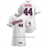 Camiseta Beisbol Hombre Washington Nationals Daniel Hudson Autentico 2020 Alterno Blanco