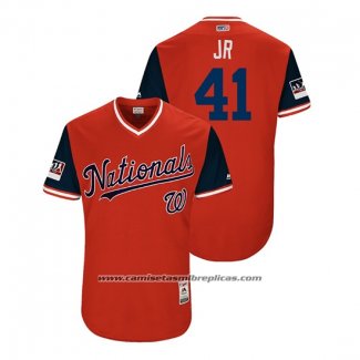 Camiseta Beisbol Hombre Washington Nationals Joe Ross 2018 LLWS Players Weekend Jr Rojo