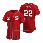 Camiseta Beisbol Hombre Washington Nationals Juan Soto Autentico Alterno 2020 Rojo