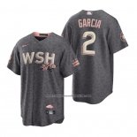 Camiseta Beisbol Hombre Washington Nationals Luis Garcia 2022 City Connect Replica Gris