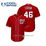 Camiseta Beisbol Hombre Washington Nationals Patrick Corbin Cool Base Alterno Rojo
