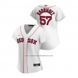 Camiseta Beisbol Mujer Boston Red Sox Eduardo Rodriguez 2020 Replica Primera Blanco