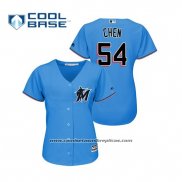 Camiseta Beisbol Mujer Miami Marlins Wei Yin Chen Cool Base 2019 Azul