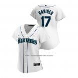 Camiseta Beisbol Mujer Seattle Mariners Mitch Haniger 2020 Replica Primera Blanco