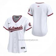 Camiseta Beisbol Mujer Washington Nationals Primera Limited Blanco