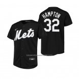 Camiseta Beisbol Nino New York Mets Mike Hampton Replica Negro