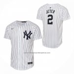 Camiseta Beisbol Nino New York Yankees Derek Jeter Primera Game Blanco