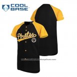 Camiseta Beisbol Nino Pittsburgh Pirates Personalizada Stitches Negro Amarillo