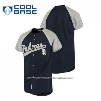 Camiseta Beisbol Nino San Diego Padres Personalizada Stitches Azul Gris