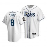 Camiseta Beisbol Nino Tampa Bay Rays Brandon Lowe 2020 Primera Replica Blanco